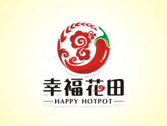 楊福的幸?；ㄌ锫槔睜C （Happy Hotpot）logo設(shè)計(jì)