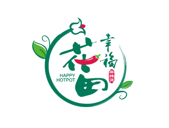 勇炎的幸?；ㄌ锫槔睜C （Happy Hotpot）logo設計