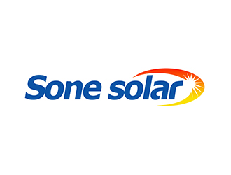 潘樂的sone solar太陽能LED燈商標設計logo設計