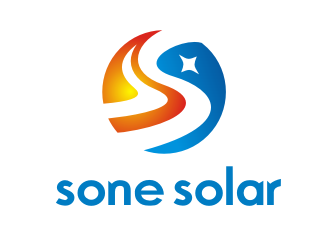 李杰的sone solar太陽能LED燈商標設計logo設計