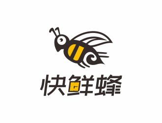 林思源的快鮮蜂logo設(shè)計