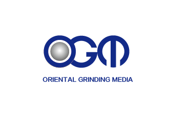 胡廣強的山東東鐵  ORIENTAL GRINDING MEDIAlogo設(shè)計