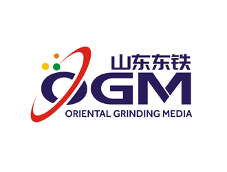 譚家強的山東東鐵  ORIENTAL GRINDING MEDIAlogo設(shè)計