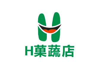 盛銘的H菓蔬店logo設計