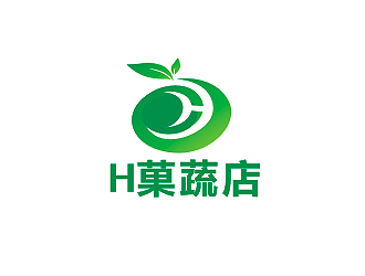 盛銘的H菓蔬店logo設計