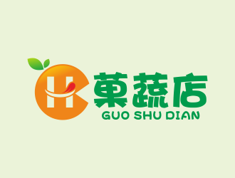 何嘉健的H菓蔬店logo設計