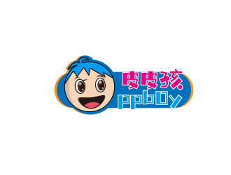 連杰的皮皮孩 ppb0y童鞋童裝商標設(shè)計logo設(shè)計