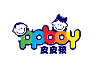 郭慶忠的皮皮孩 ppb0y童鞋童裝商標設(shè)計logo設(shè)計