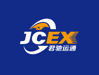 張俊的君馳運通（英文：JCEX）logo設(shè)計