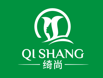 李杰的綺尚 英文Qi Shang 化妝品品牌logologo設(shè)計(jì)