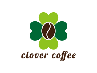 張俊的clover coffeelogo設(shè)計