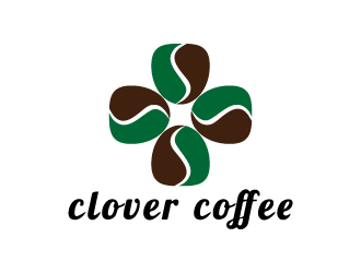 張俊的clover coffeelogo設(shè)計