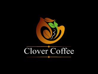 連杰的clover coffeelogo設(shè)計(jì)