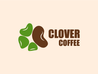 農(nóng)曉銀的clover coffeelogo設(shè)計