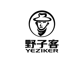 張俊的野子客 拼音yeziker零售商標(biāo)設(shè)計(jì)logo設(shè)計(jì)