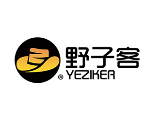 潘樂的野子客 拼音yeziker零售商標(biāo)設(shè)計logo設(shè)計