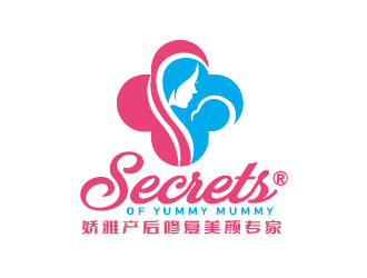 陳曉濱的嬌雅產(chǎn)后修復美顏專家secrets of yummy mummylogo設計