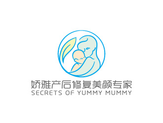 周金進的嬌雅產(chǎn)后修復美顏專家secrets of yummy mummylogo設計