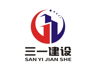 楊占斌的河南三一建設發(fā)展有限公司logo設計