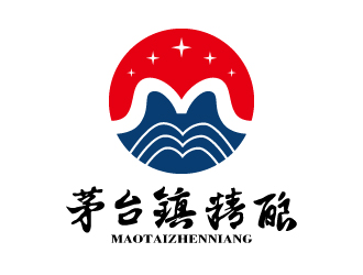 張俊的茅臺鎮(zhèn)精釀白酒商標設(shè)計logo設(shè)計