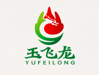 陳曉濱的玉飛龍水果店商標設計logo設計