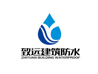 李賀的建筑防水工程單色logologo設(shè)計