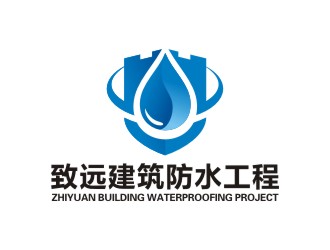 曾翼的建筑防水工程單色logologo設(shè)計