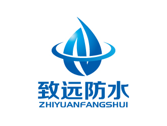 張俊的建筑防水工程單色logologo設(shè)計