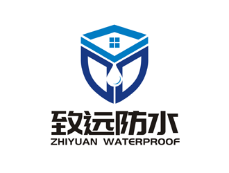 譚家強的建筑防水工程單色logologo設計