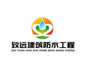 周金進的建筑防水工程單色logologo設計