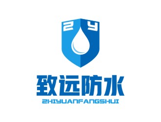 陳國偉的建筑防水工程單色logologo設(shè)計