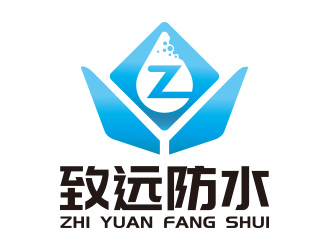 向正軍的建筑防水工程單色logologo設(shè)計