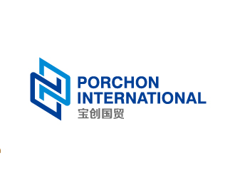 葉美寶的PORCHON INTERNATIONAL 寶創(chuàng)國貿(mào)logo設(shè)計