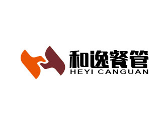 李賀的和逸餐飲連鎖店logo設計