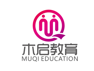 趙鵬的木啟教育logo設計logo設計