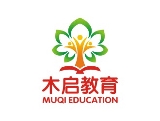 曾翼的木啟教育logo設計logo設計