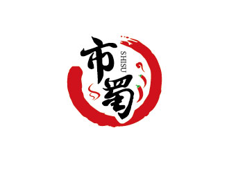 李賀的市蜀美食logo設(shè)計logo設(shè)計