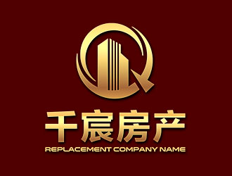 鐘炬的千宸房產(chǎn)品牌LOGOlogo設計