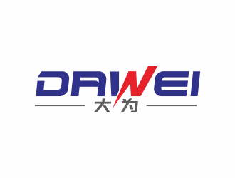 湯儒娟的DaWei字母LOGO設(shè)計，酷炫簡潔，有力量感l(wèi)ogo設(shè)計