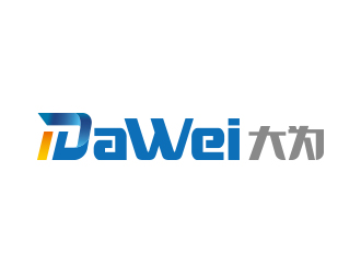 黃安悅的DaWei字母LOGO設(shè)計(jì)，酷炫簡潔，有力量感l(wèi)ogo設(shè)計(jì)