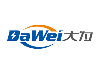 趙鵬的DaWei字母LOGO設(shè)計(jì)，酷炫簡潔，有力量感l(wèi)ogo設(shè)計(jì)