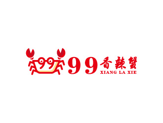 周金進的99香辣蟹logo設(shè)計