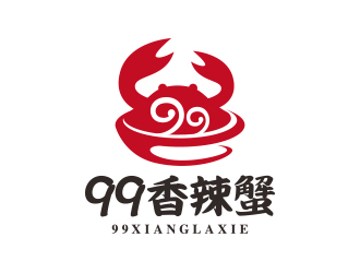 勇炎的99香辣蟹logo設(shè)計