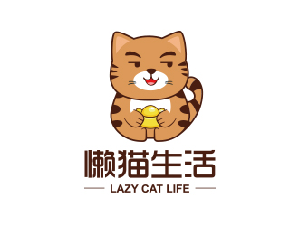 勇炎的懶貓生活互聯(lián)網金融行業(yè)logologo設計