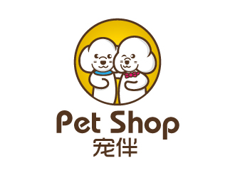 張俊的寵伴寵物店logologo設(shè)計(jì)