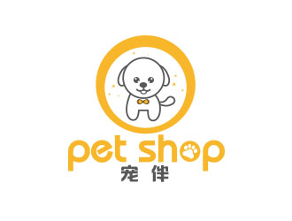 朱紅娟的寵伴寵物店logologo設(shè)計(jì)