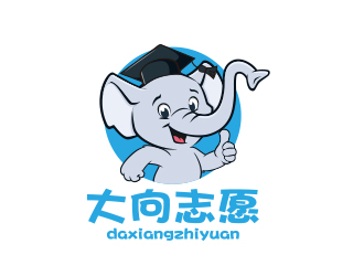 孫金澤的大向志愿教育品牌卡通logologo設(shè)計