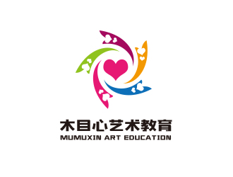 黃安悅的木目心藝術教育logo設計