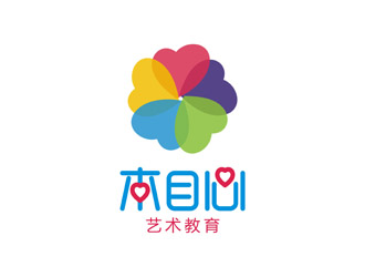 丁小鈺的木目心藝術教育logo設計