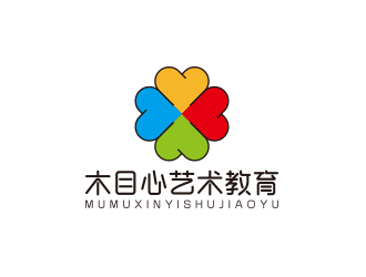 孫金澤的木目心藝術教育logo設計